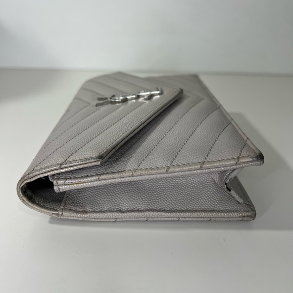 Saint Laurent YSL Cassandre Envelope WOC Wallet on Chain Leather Bag Purse - Picture 13 of 16